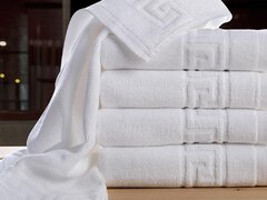 Set 5 Prosoape Hoteliere, Bumbac 100%, 50×90, Alb, ST5063